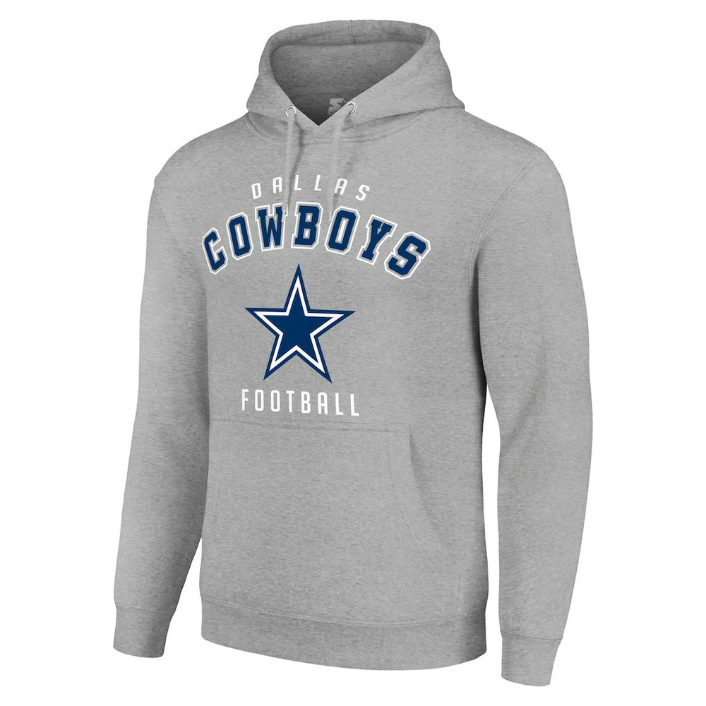 Dallas Cowboys Starter Unisex Logo Pullover Hoodie - Heather Gray outlet