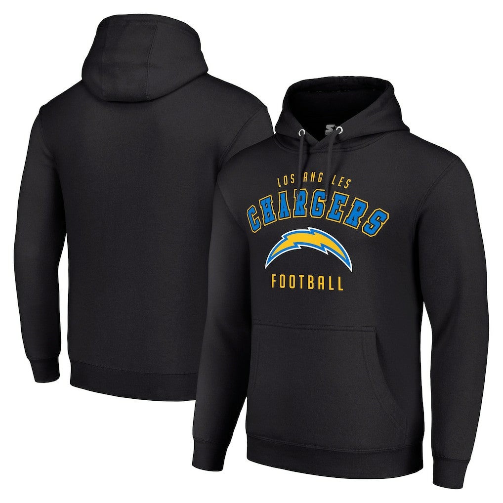 Los Angeles Chargers Starter Unisex Logo Pullover Hoodie - Black cheap