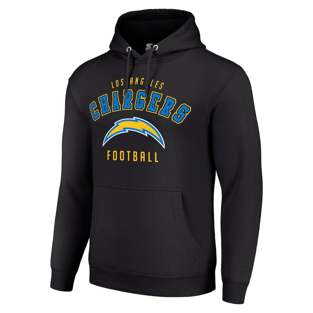 Los Angeles Chargers Starter Unisex Logo Pullover Hoodie - Black cheap