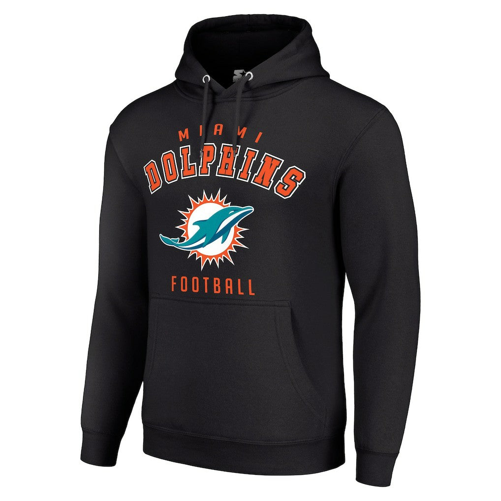 Miami Dolphins Starter Unisex Logo Pullover Hoodie - Black cheap