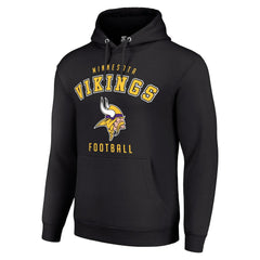 Minnesota Vikings Starter Unisex Logo Pullover Hoodie - Black outlet