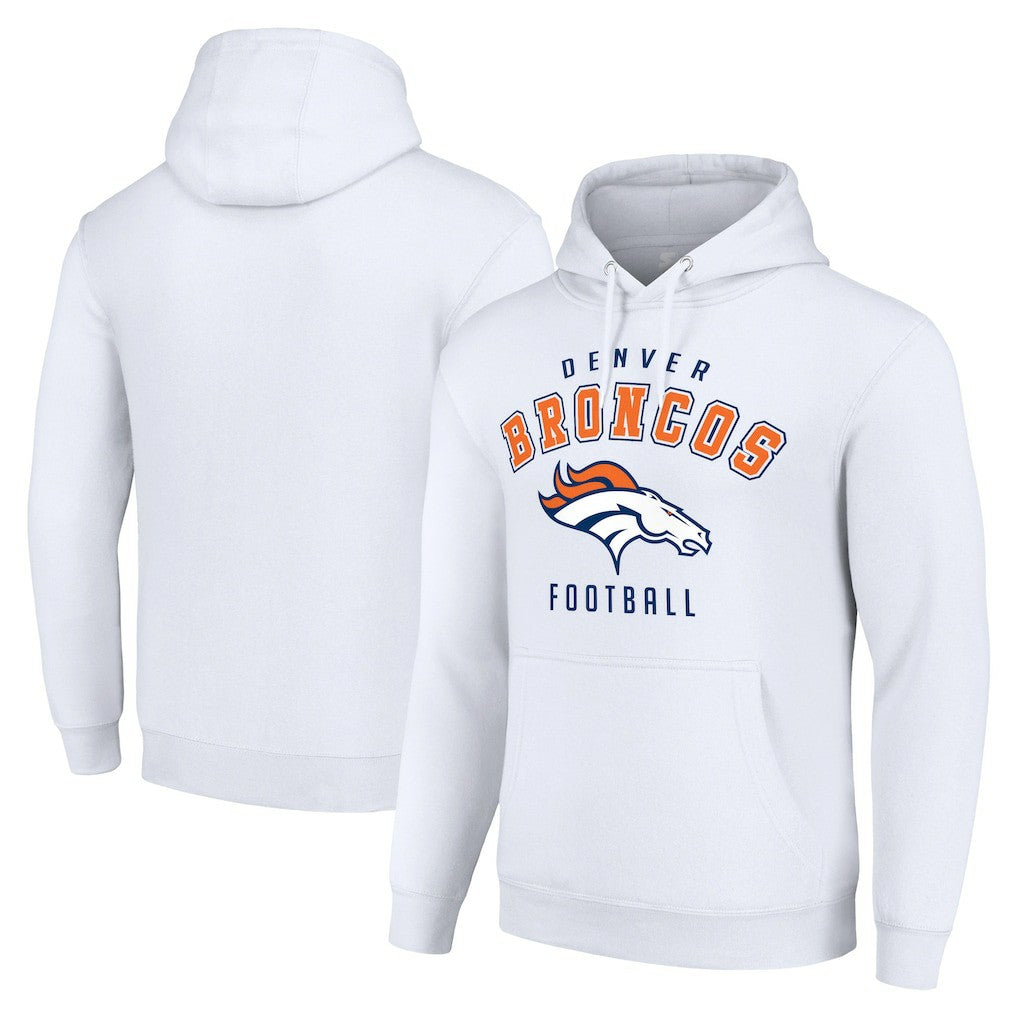 Denver Broncos Starter Unisex Logo Pullover Hoodie - White outlet