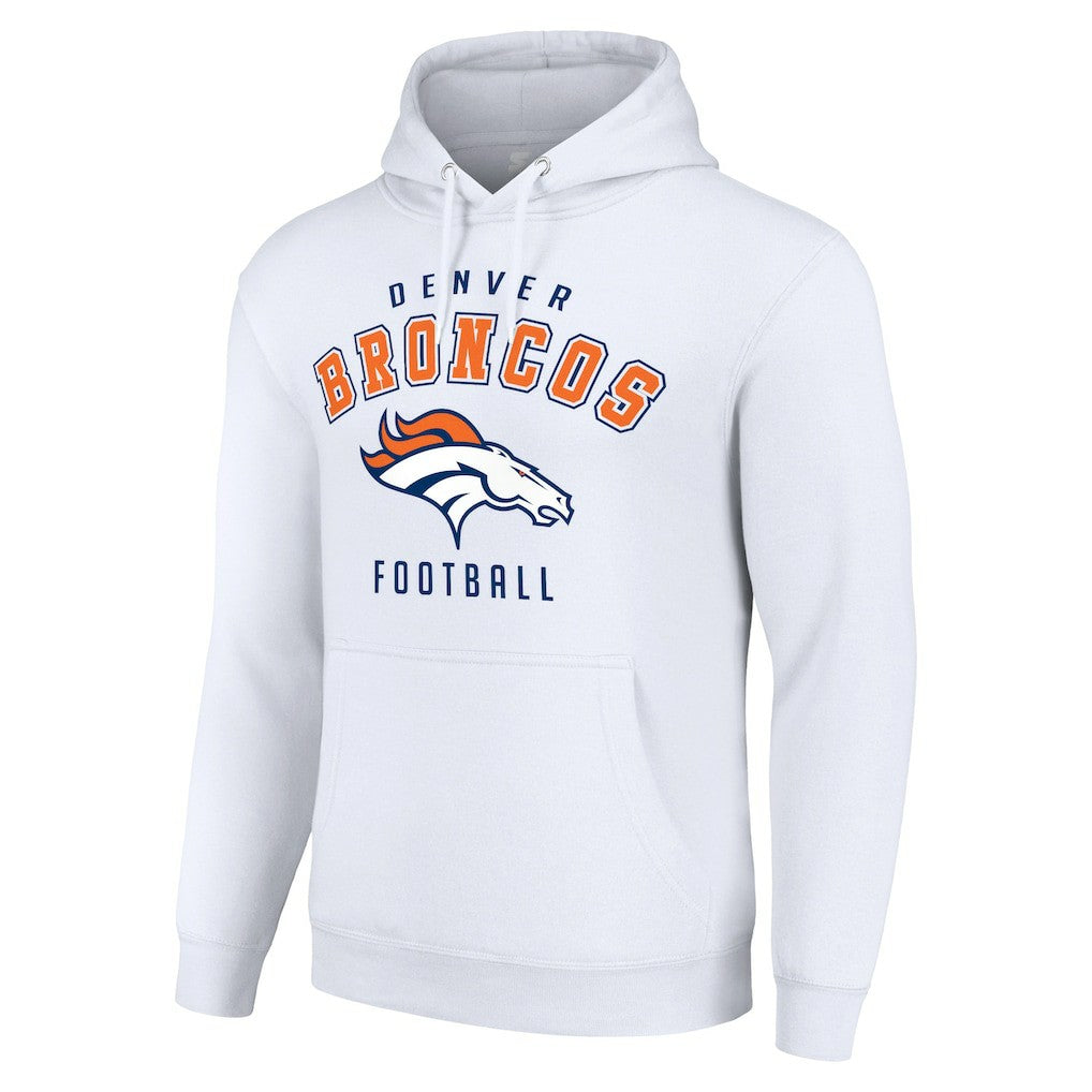 Denver Broncos Starter Unisex Logo Pullover Hoodie - White outlet