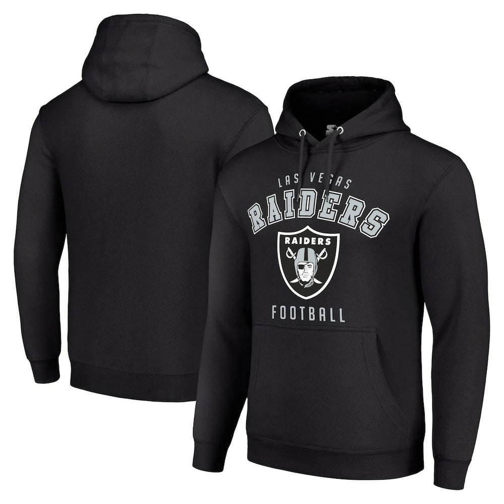 Las Vegas Raiders Starter Unisex Logo Pullover Hoodie - Black for sale