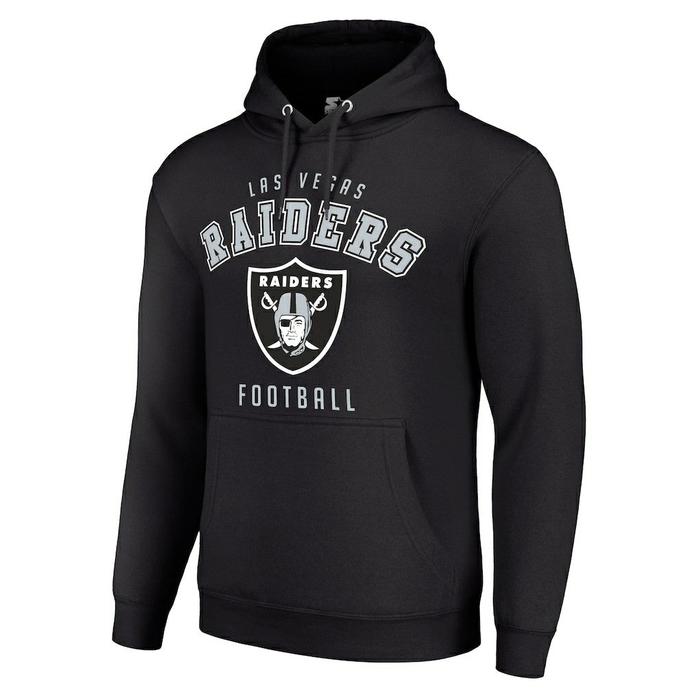 Las Vegas Raiders Starter Unisex Logo Pullover Hoodie - Black for sale