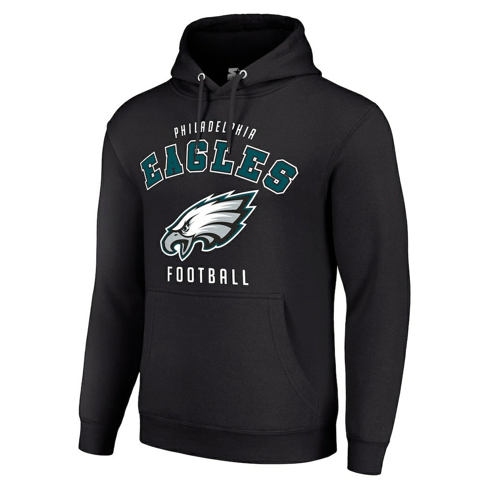 Philadelphia Eagles Starter Unisex Logo Pullover Hoodie - Black discount