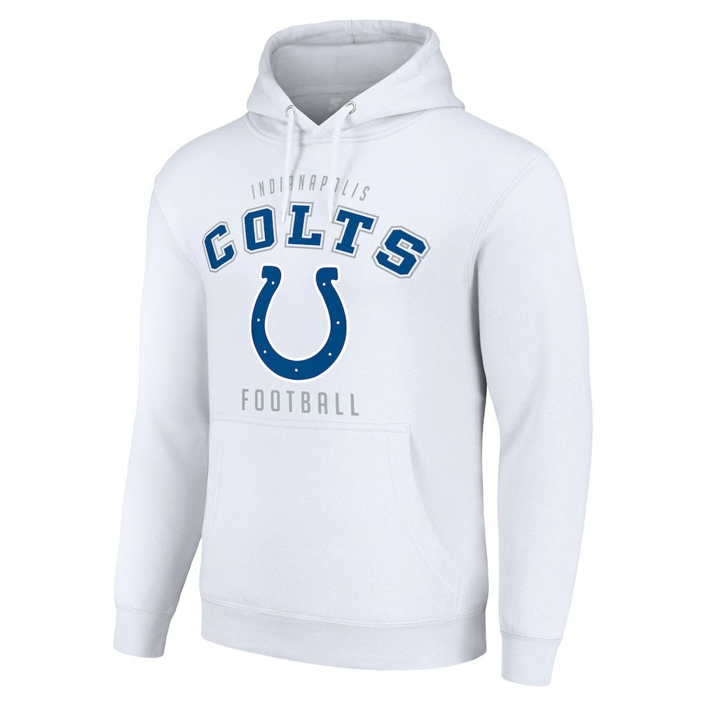 Indianapolis Colts Starter Unisex Logo Pullover Hoodie - White outlet