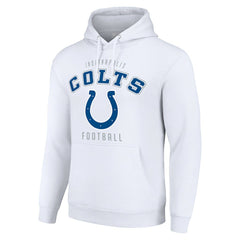 Indianapolis Colts Starter Unisex Logo Pullover Hoodie - White outlet