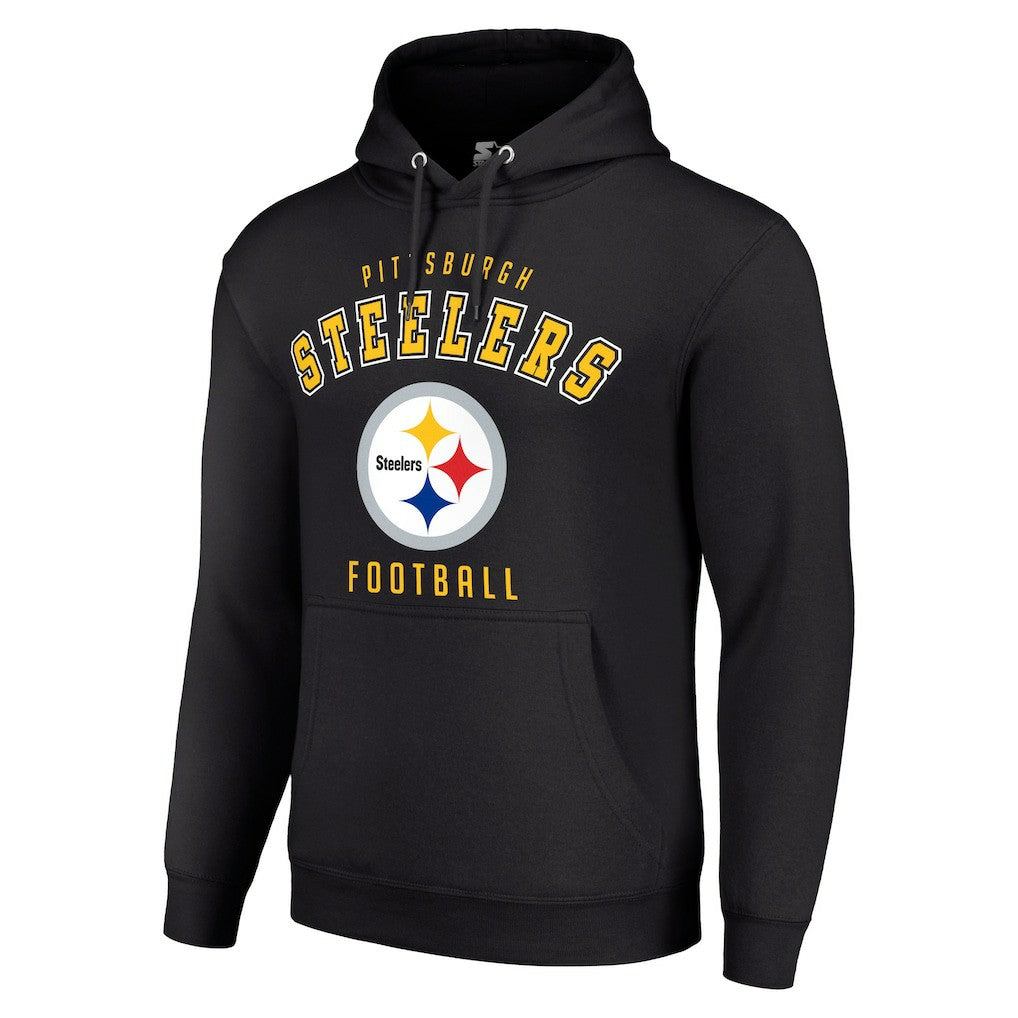 Pittsburgh Steelers Starter Unisex Logo Pullover Hoodie - Black sale