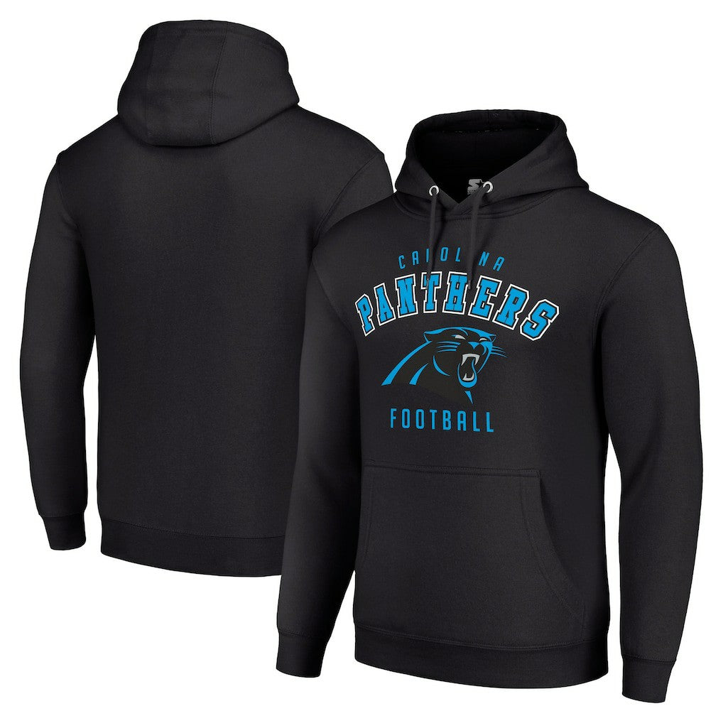 Carolina Panthers Starter Unisex Logo Pullover Hoodie - Black on sale