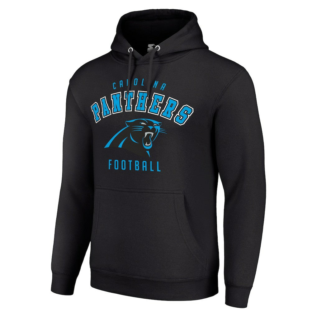 Carolina Panthers Starter Unisex Logo Pullover Hoodie - Black on sale