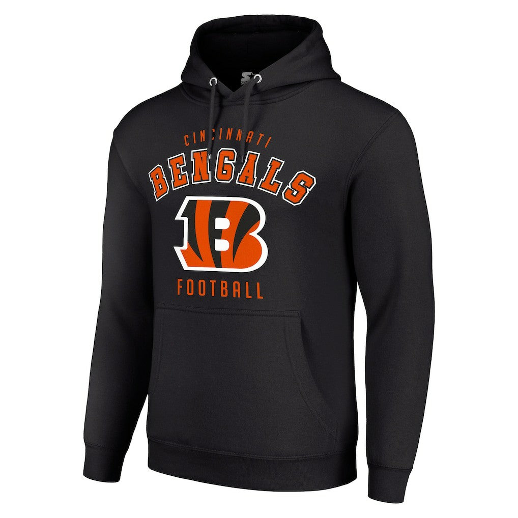 Cincinnati Bengals Starter Unisex Logo Pullover Hoodie - Black for sale