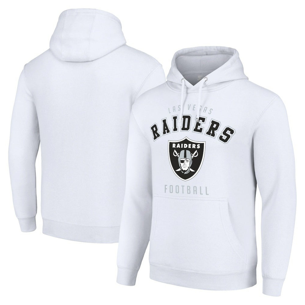 Las Vegas Raiders Starter Unisex Logo Pullover Hoodie - White cheap