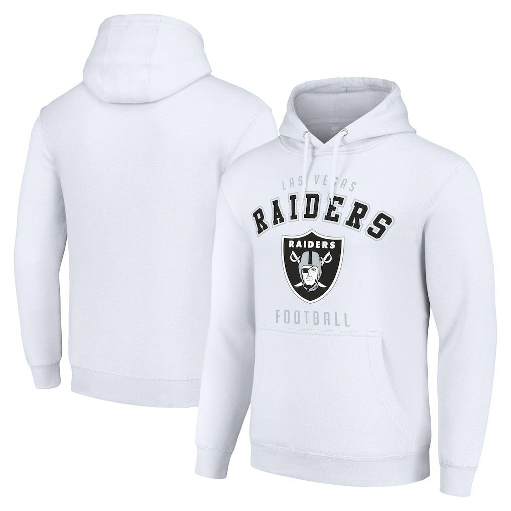 Las Vegas Raiders Starter Unisex Logo Pullover Hoodie - White cheap