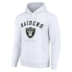 Las Vegas Raiders Starter Unisex Logo Pullover Hoodie - White cheap
