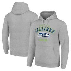 Seattle Seahawks Starter Unisex Logo Pullover Hoodie - Heather Gray outlet