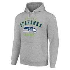 Seattle Seahawks Starter Unisex Logo Pullover Hoodie - Heather Gray outlet
