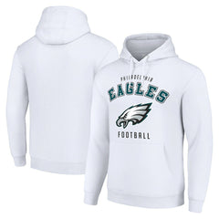 Philadelphia Eagles Starter Unisex Logo Pullover Hoodie - White for sale