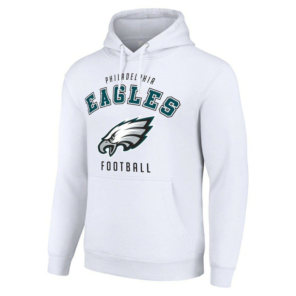 Philadelphia Eagles Starter Unisex Logo Pullover Hoodie - White for sale