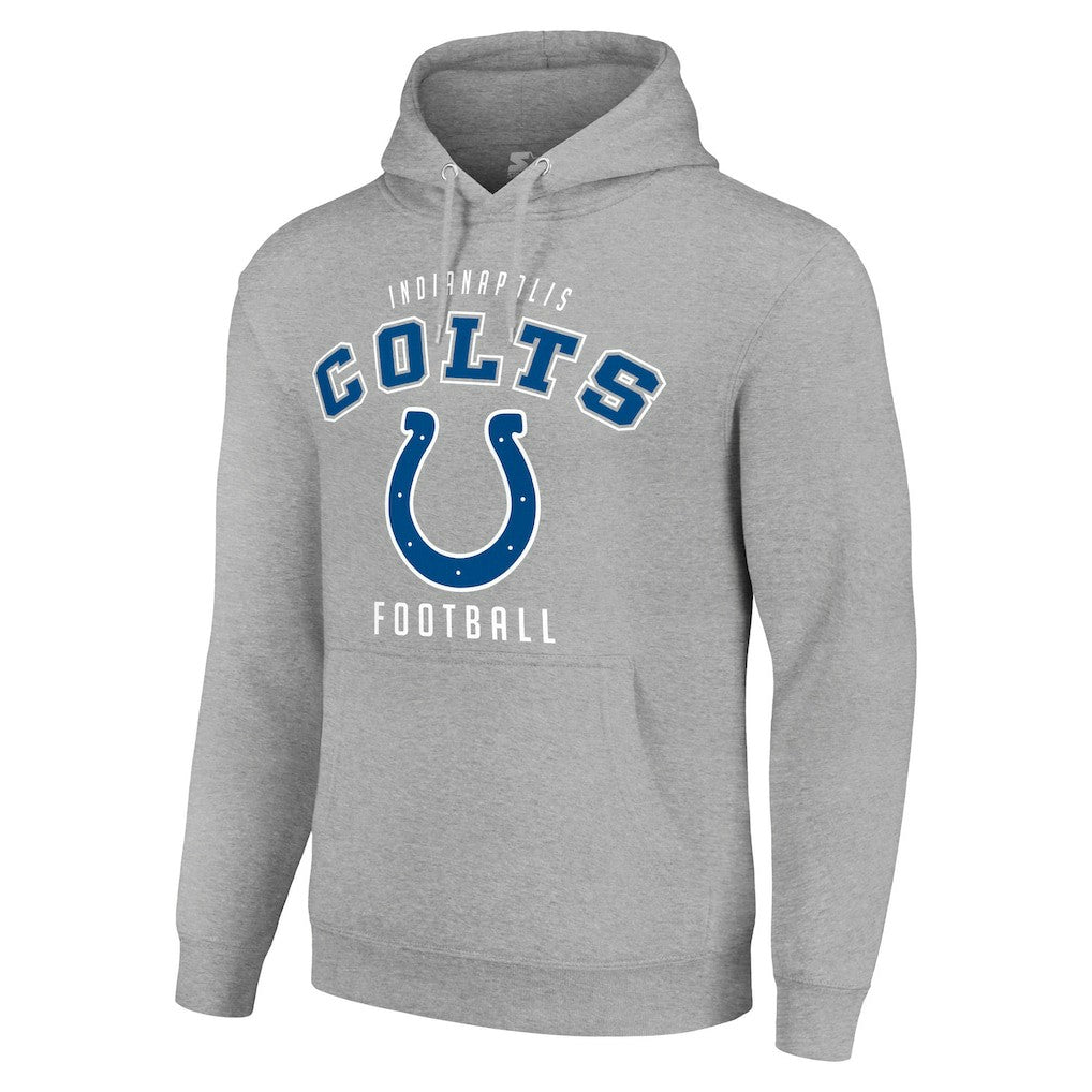 Indianapolis Colts Starter Unisex Logo Pullover Hoodie - Heather Gray outlet