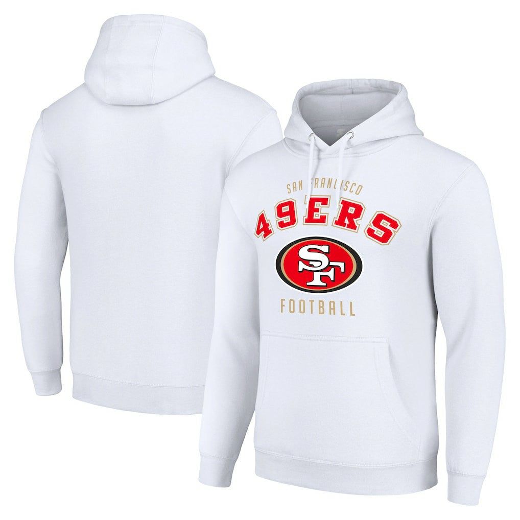 San Francisco 49ers Starter Unisex Logo Pullover Hoodie - White cheap