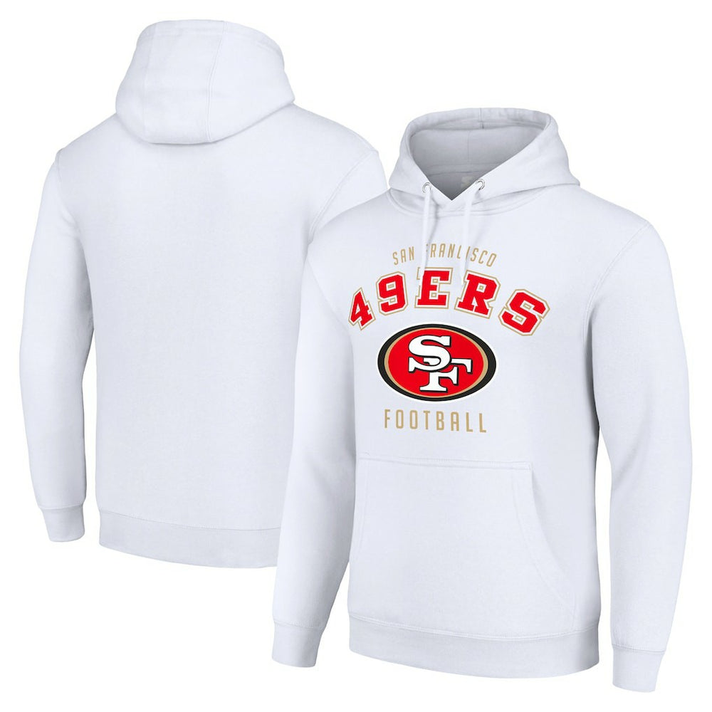 San Francisco 49ers Starter Unisex Logo Pullover Hoodie - White cheap