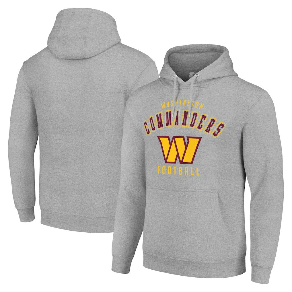 Washington Commanders Starter Unisex Logo Pullover Hoodie - Heather Gray on sale
