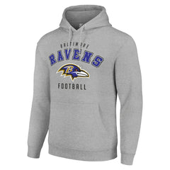 Baltimore Ravens Starter Unisex Logo Pullover Hoodie - Heather Gray on sale