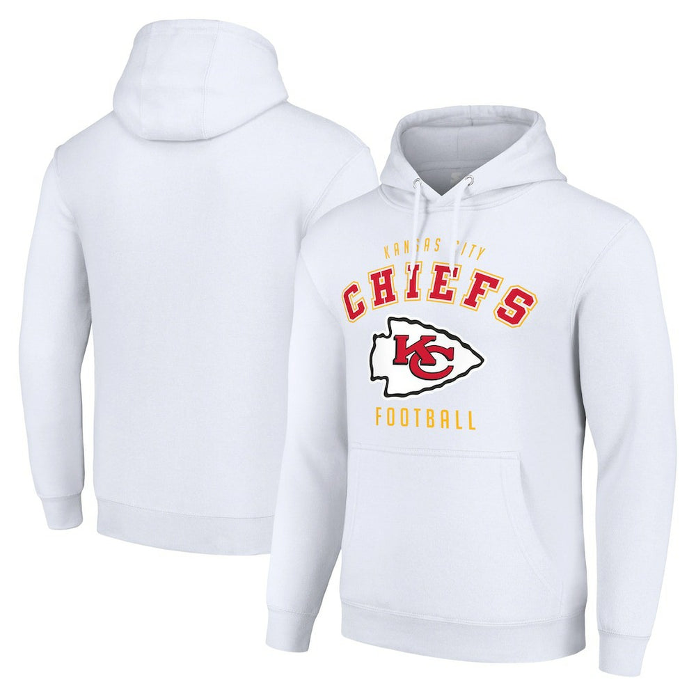 Kansas City Chiefs Starter Unisex Logo Pullover Hoodie - White cheap