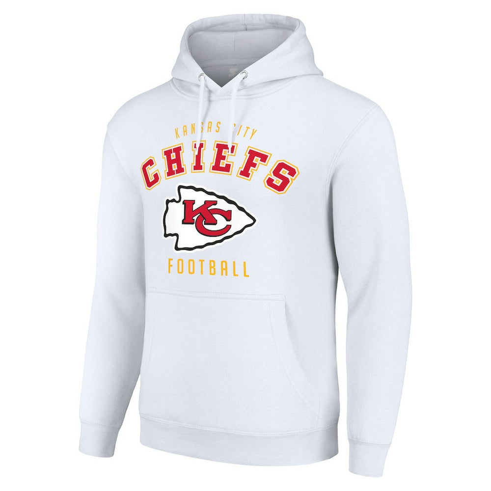Kansas City Chiefs Starter Unisex Logo Pullover Hoodie - White cheap