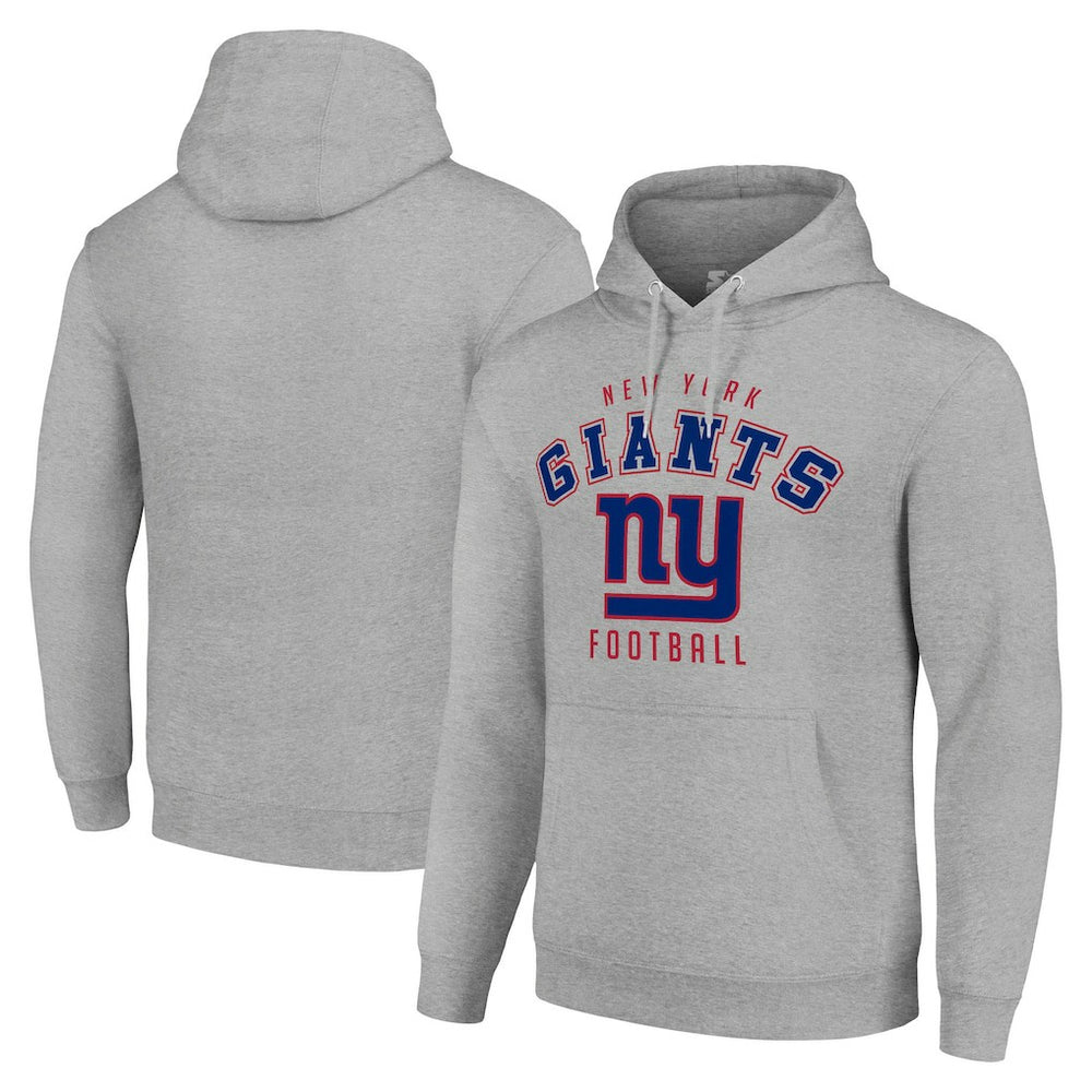 New York Giants Starter Unisex Logo Pullover Hoodie - Heather Gray cheap