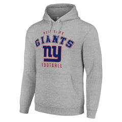 New York Giants Starter Unisex Logo Pullover Hoodie - Heather Gray cheap