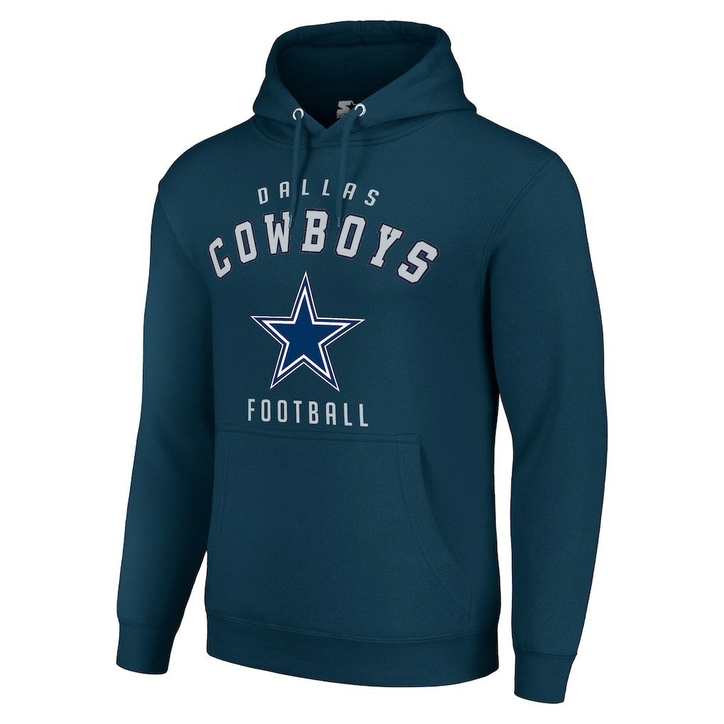 Dallas Cowboys Starter Unisex Logo Pullover Hoodie - Navy for sale