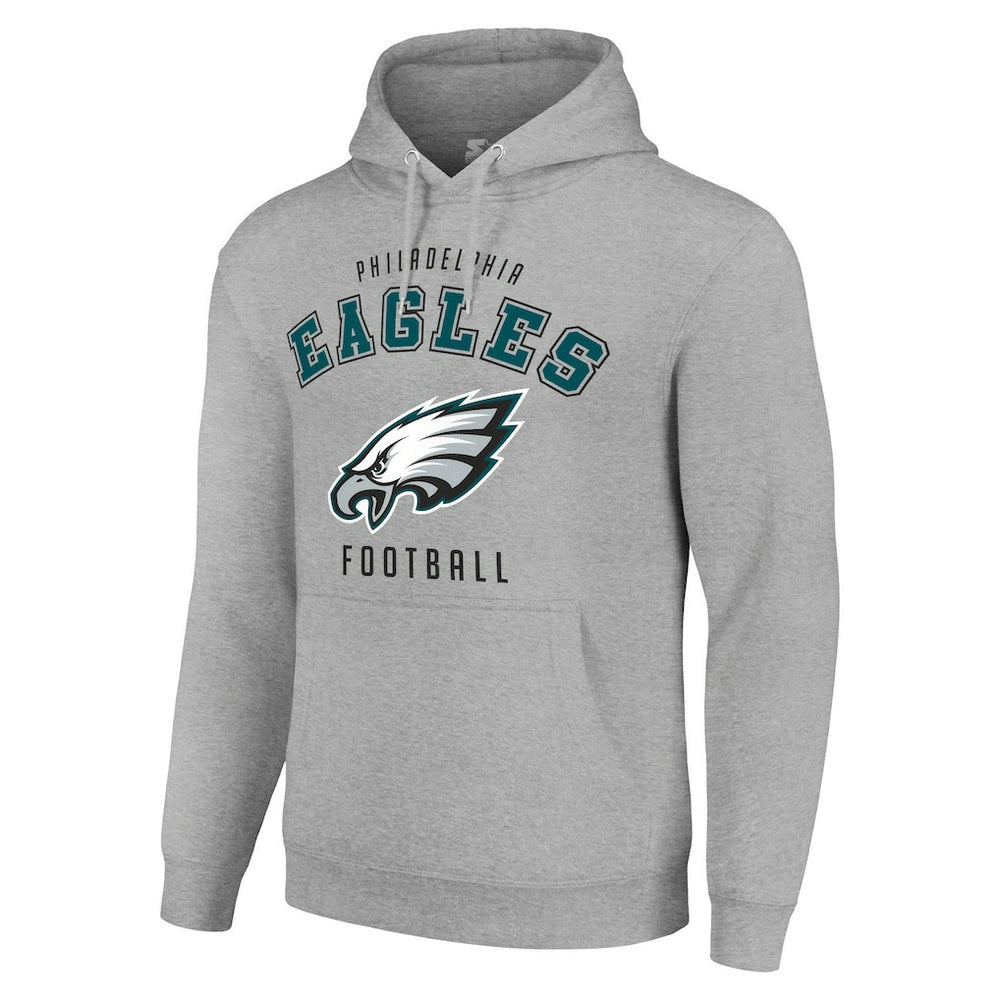 Philadelphia Eagles Starter Unisex Logo Pullover Hoodie - Heather Gray outlet