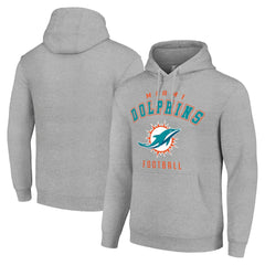 Miami Dolphins Starter Unisex Logo Pullover Hoodie - Heather Gray outlet