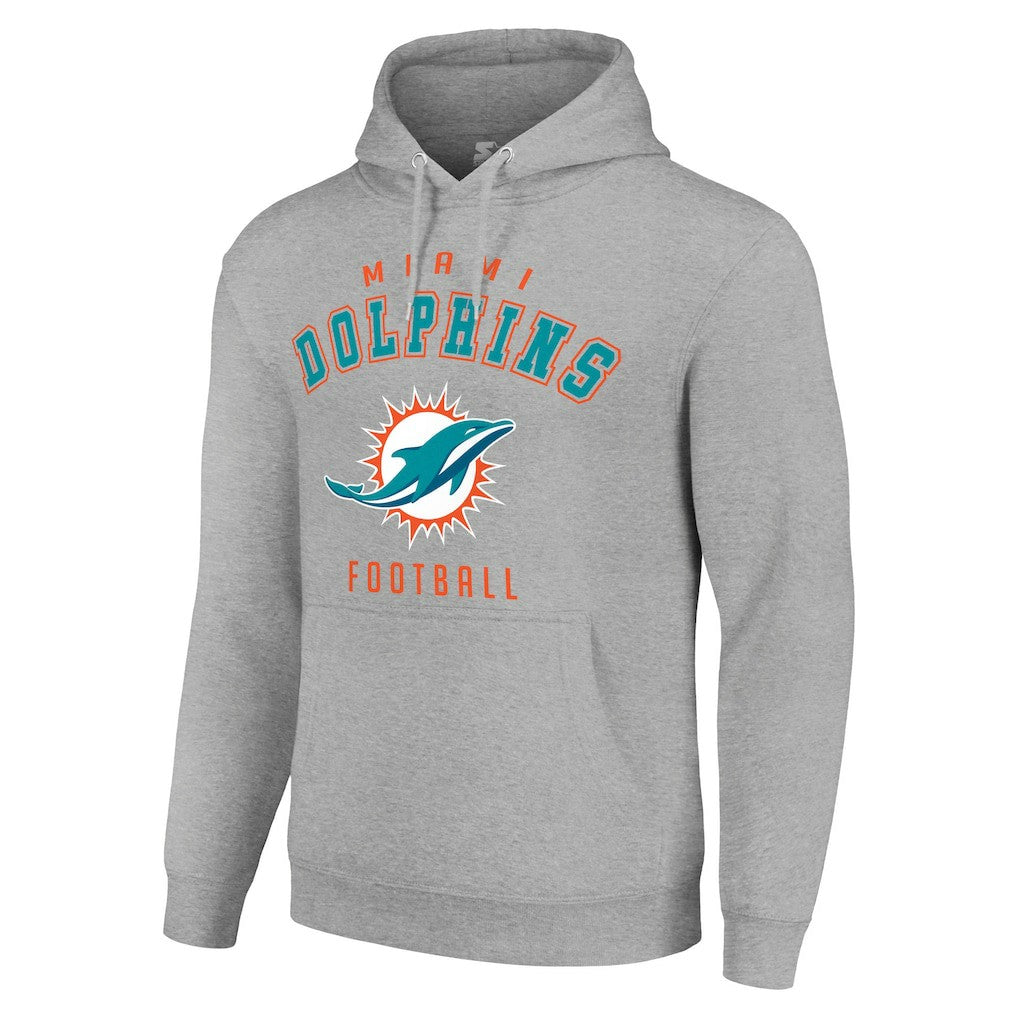 Miami Dolphins Starter Unisex Logo Pullover Hoodie - Heather Gray outlet