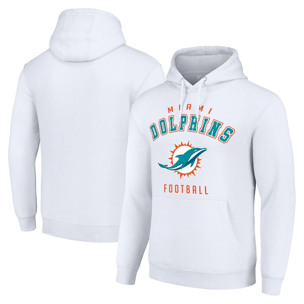 Miami Dolphins Starter Unisex Logo Pullover Hoodie - White on sale