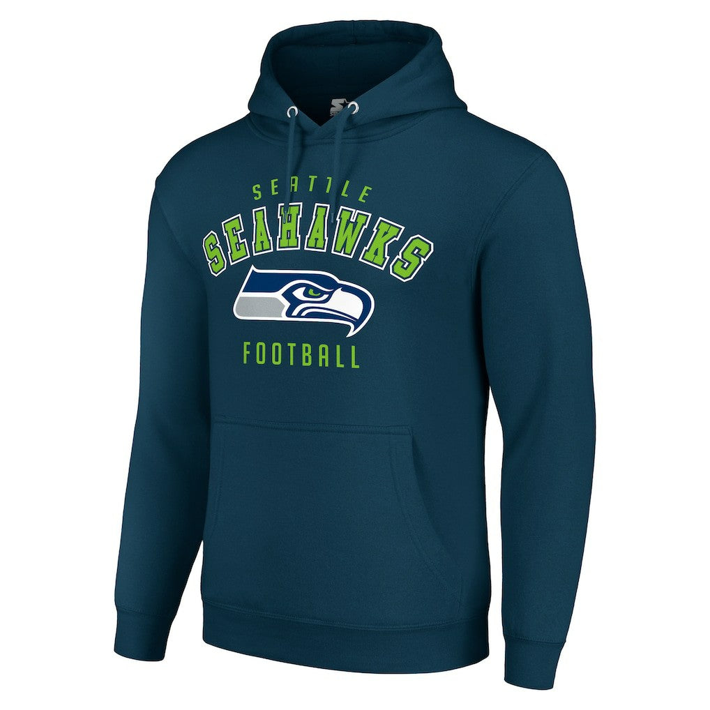 Seattle Seahawks Starter Unisex Logo Pullover Hoodie - College Navy cheap