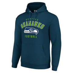 Seattle Seahawks Starter Unisex Logo Pullover Hoodie - College Navy cheap