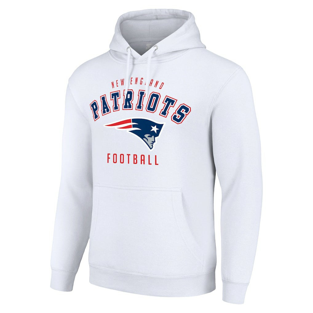 New England Patriots Starter Unisex Logo Pullover Hoodie - White cheap