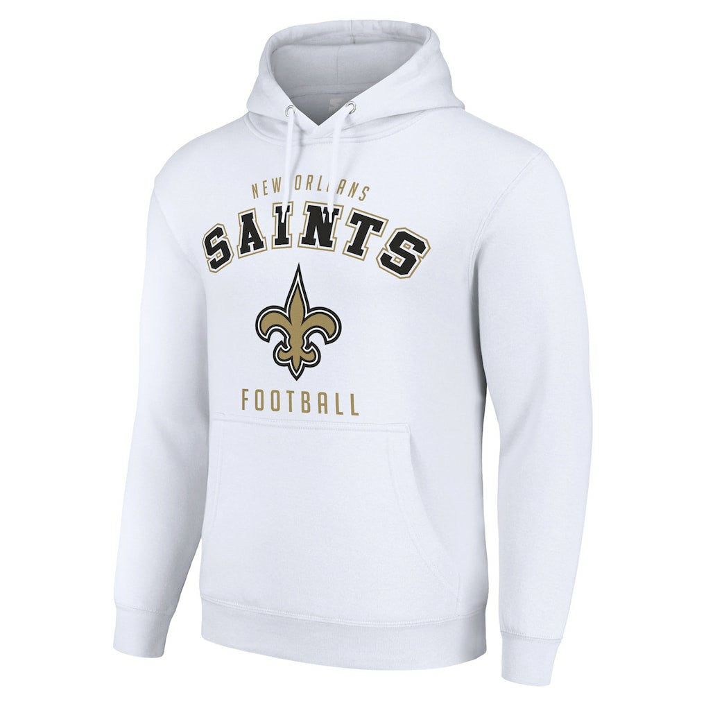 New Orleans Saints Starter Unisex Logo Pullover Hoodie - White discount