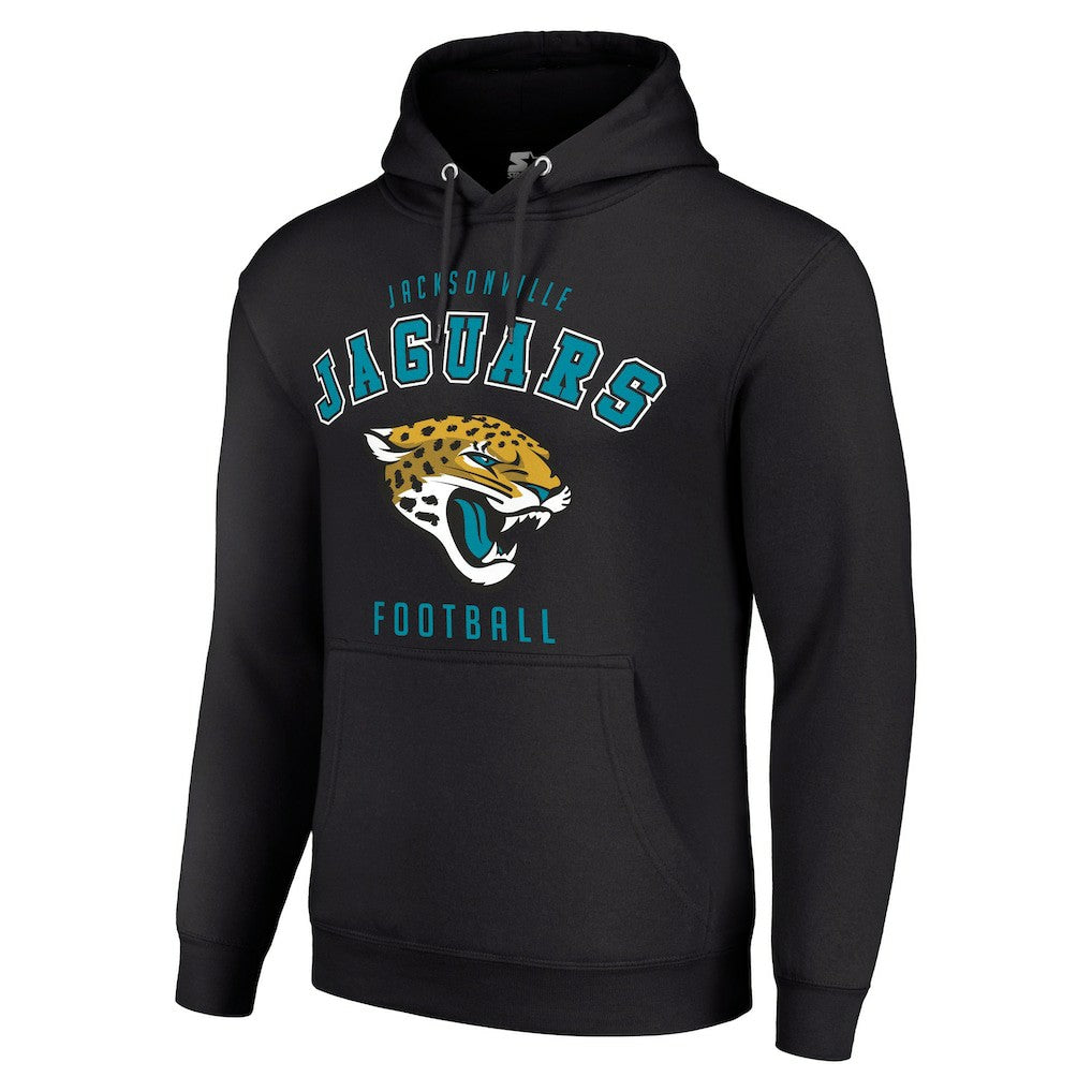 Jacksonville Jaguars Starter Unisex Logo Pullover Hoodie - Black sale