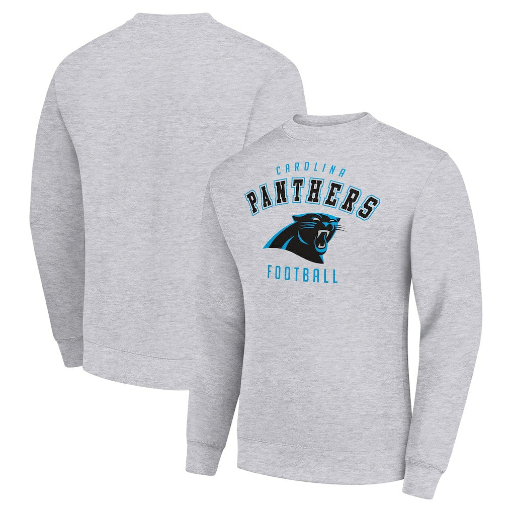 Carolina Panthers Starter Team Logo Pullover Sweatshirt - Heather Gray on sale