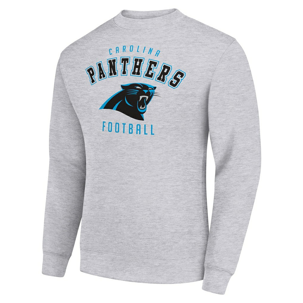 Carolina Panthers Starter Team Logo Pullover Sweatshirt - Heather Gray on sale