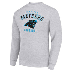 Carolina Panthers Starter Team Logo Pullover Sweatshirt - Heather Gray on sale