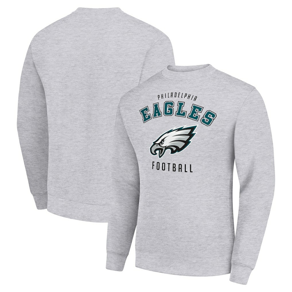 Philadelphia Eagles Starter Team Logo Pullover Sweatshirt - Heather Gray cheap