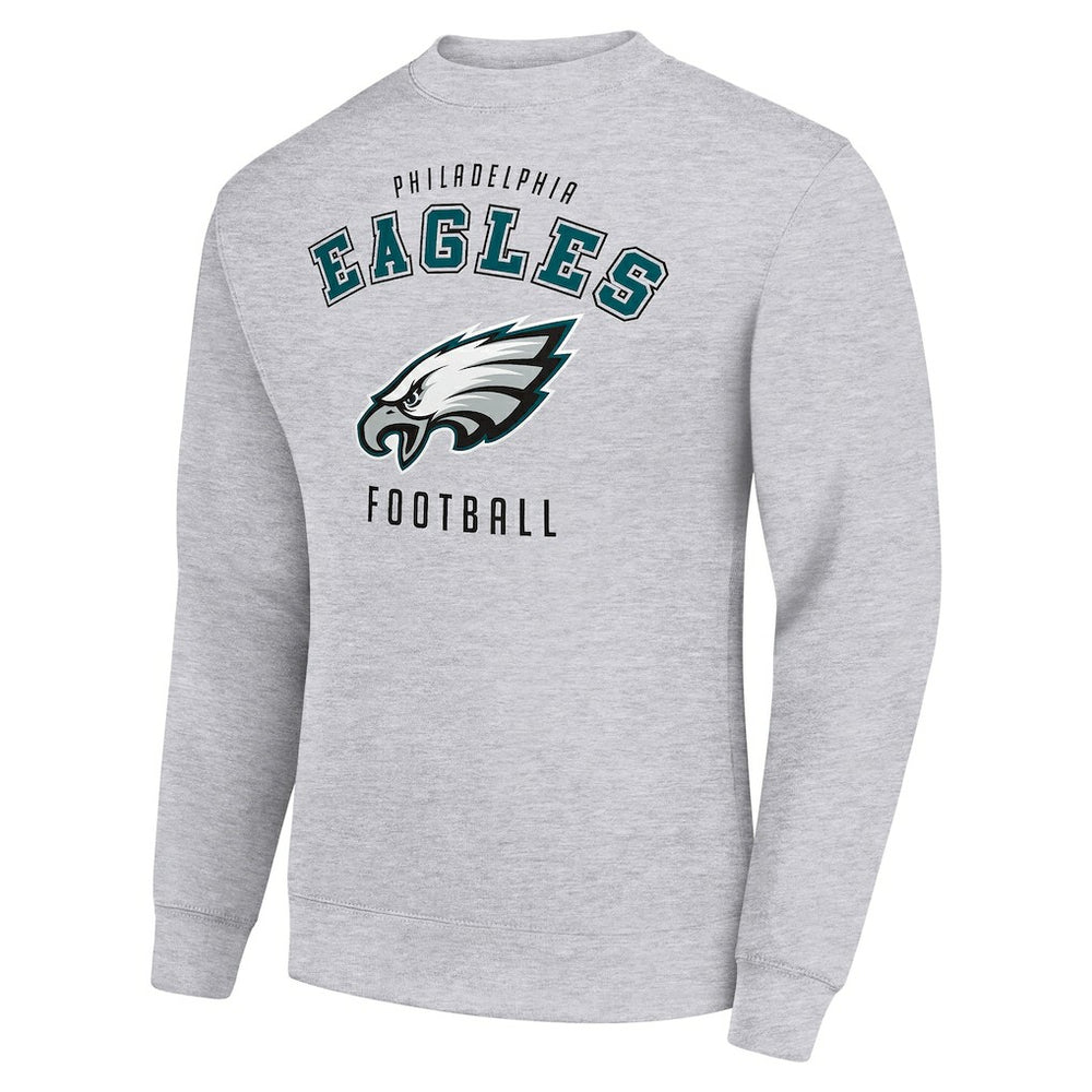 Philadelphia Eagles Starter Team Logo Pullover Sweatshirt - Heather Gray cheap