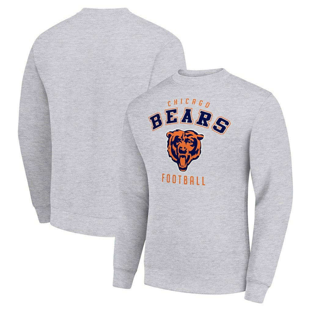 Chicago Bears Starter Team Logo Pullover Sweatshirt - Heather Gray on sale