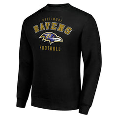 Baltimore Ravens Starter Team Logo Pullover Sweatshirt - Black discount