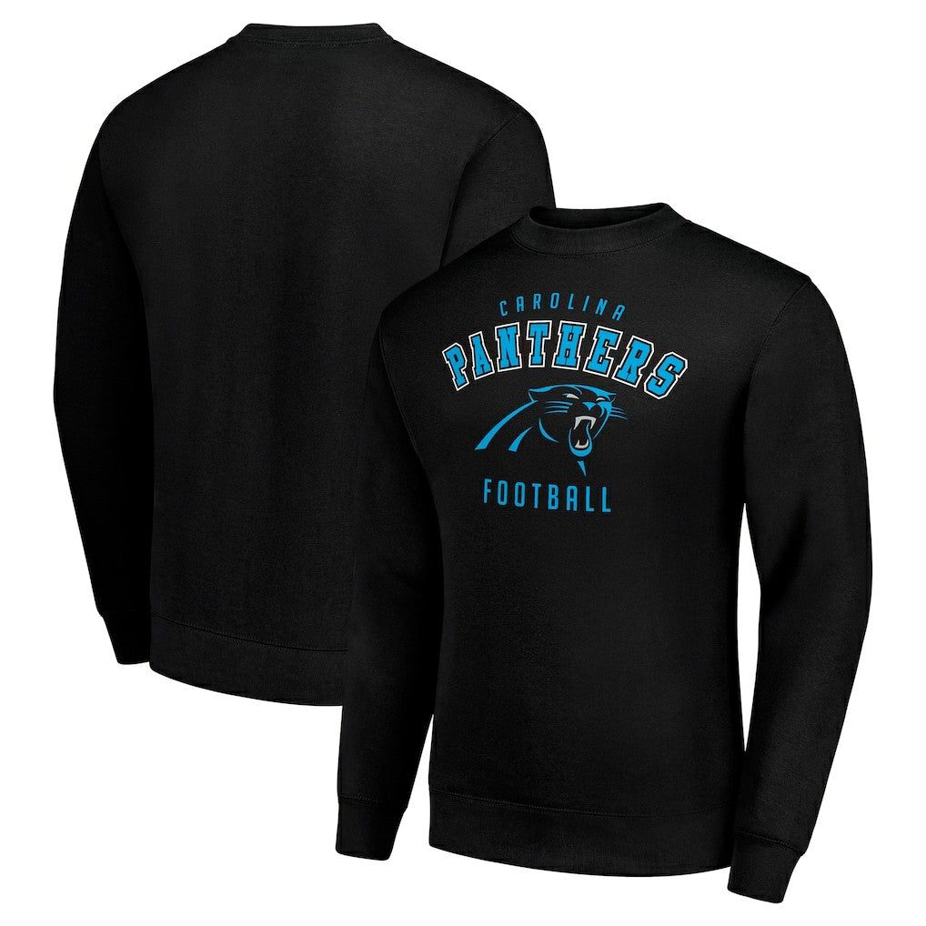 Carolina Panthers Starter Team Logo Pullover Sweatshirt - Black discount